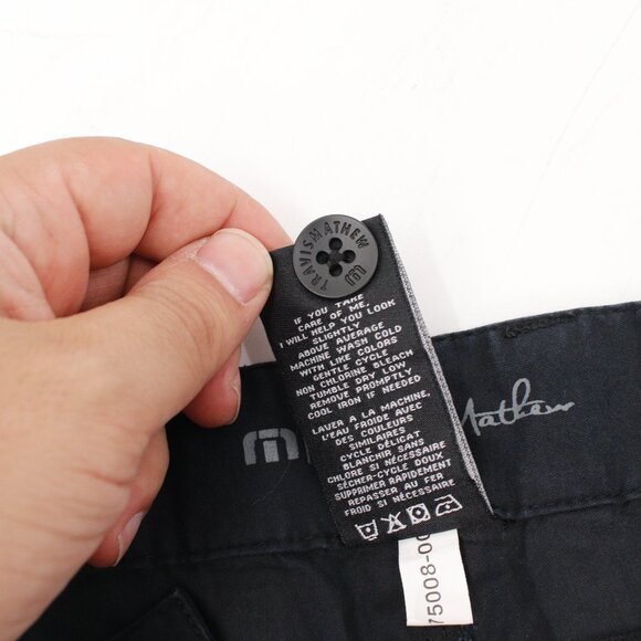 Travis Mathew Pants Mens 38 Straight Leg Mid Rise Black Tencel Cotton Blend Golf - Picture 11 of 13